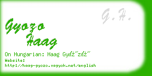 gyozo haag business card